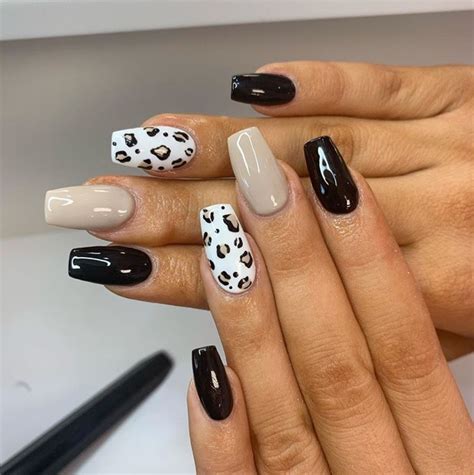 cheetah nail designs|cheetah print acrylic nails.